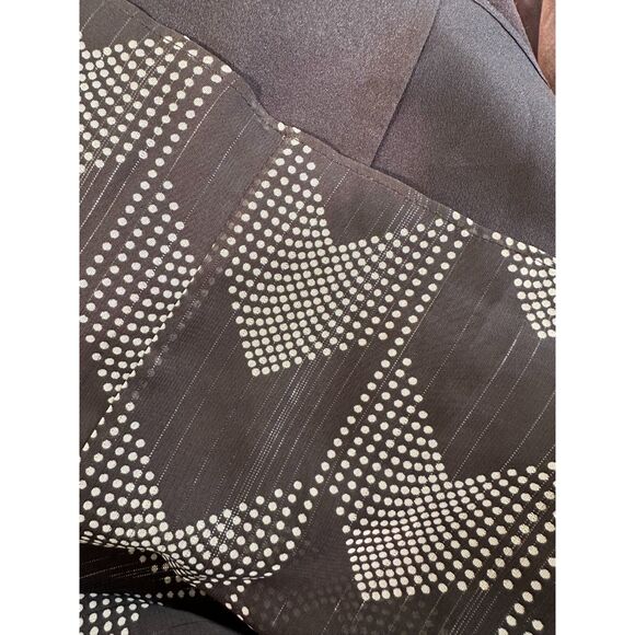 Ted Baker London Atlas Long Sleeve Midi Dress Black Chevron Modest Style size 3 - Picture 12 of 15